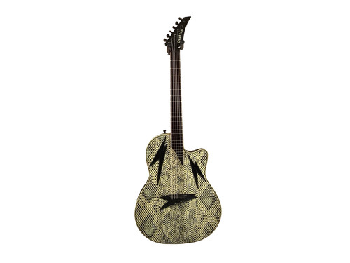 Vist Large View of Product Image Which is Used Ovation THUNDERBOLT TS-01 Vintage Solid Top Acoustic Guitar Custom Graphics