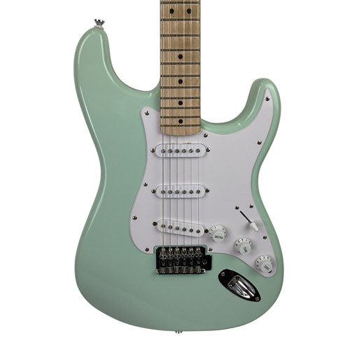 Vist Large View of Product Image Which is Used Squier SONIC STRATOCASTER S Type Electric Guitar Green 6-String