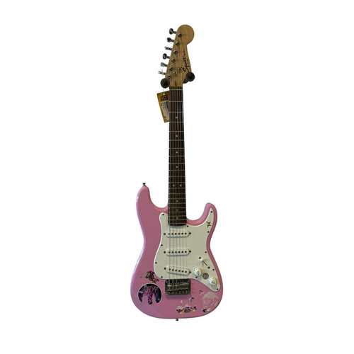 Vist Large View of Product Image Which is Used Squier MINI STRAT S Type Electric Guitar Pink 6-String