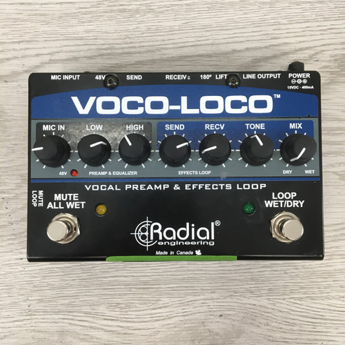 Vist Large View of Product Image Which is Used Radial VOCO-LOCO VOCAL PREAMP Multi-FX Pedal