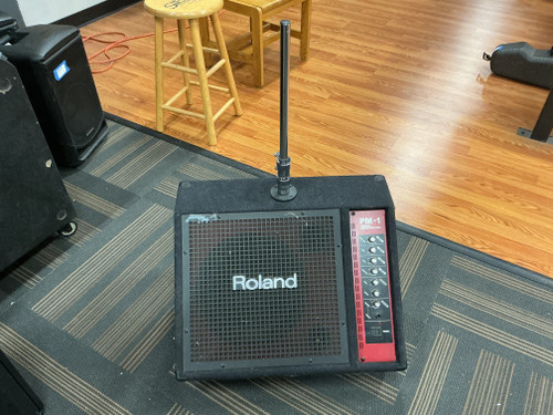 Vist Large View of Product Image Which is Used Roland PM-1 PERSONAL MONITOR AMP Powered Full Range Speaker Cabinet
