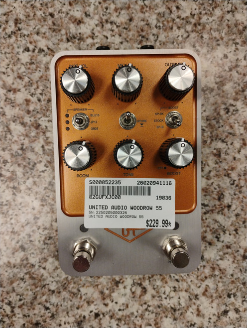 Vist Large View of Product Image Which is Used UNITED AUDIO WOODROW 55 Guitar Effect