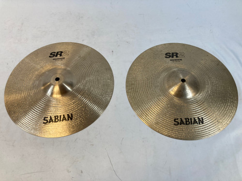 Vist Large View of Product Image Which is Used Sabian 13" SR2 Medium Hi Hat Cymbals