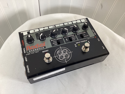 Vist Large View of Product Image Which is Used Radial TONEBONE BASSBONE Bass Pre-Amp Pedal