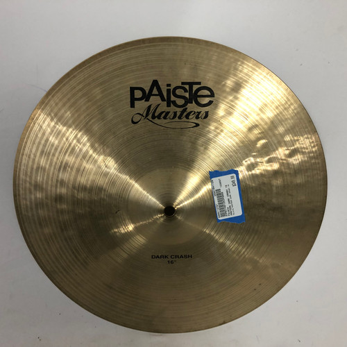 Vist Large View of Product Image Which is Used Paiste MASTERS DARK CRASH 16 Vintage Crash Cymbal 16"