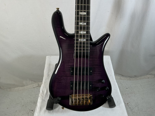 Vist Large View of Product Image Which is Used Spector LT5 5-STRING BASS PURPLE Modern Metal Bass Guitar Purple 5-String