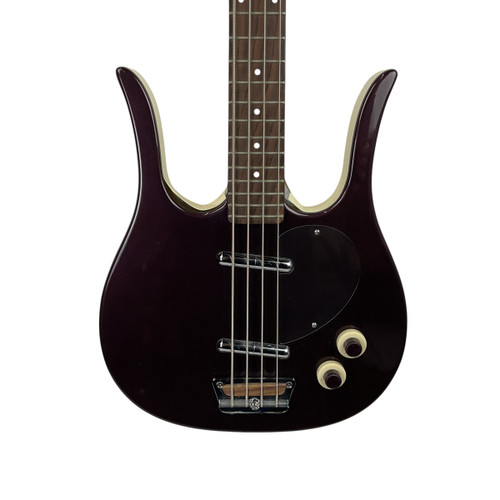 Vist Large View of Product Image Which is Used Danelectro LONGHORN BASS Bass Guitar Purple 4-String
