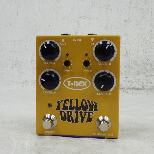 Vist Large View of Product Image Which is Used T-Rex Engineering Yellow Drive Overdrive Pedal
