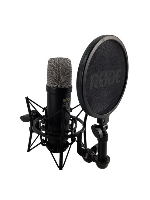 Vist Large View of Product Image Which is Used Rode NT-1 5th Gen Black Condenser Microphone w/MOUNT + POP FILTER