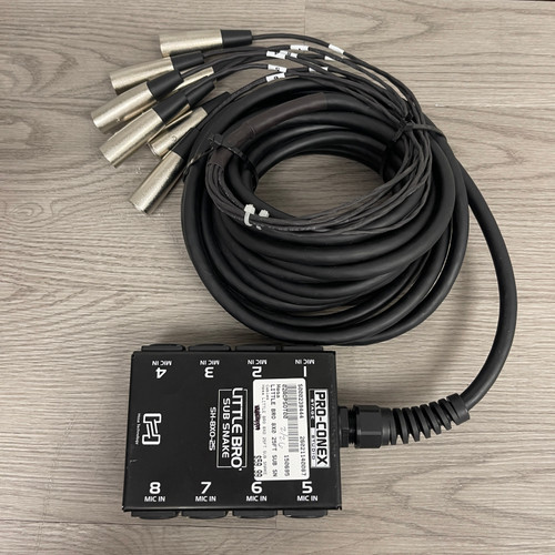 Vist Large View of Product Image Which is Used - Hosa LITTLE BRO 8X0 25FT SUB SNAKE 