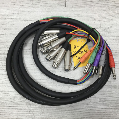 Vist Large View of Product Image Which is Used Hosa STX-803F 8 Channel TRS To XLR F 10' Snake