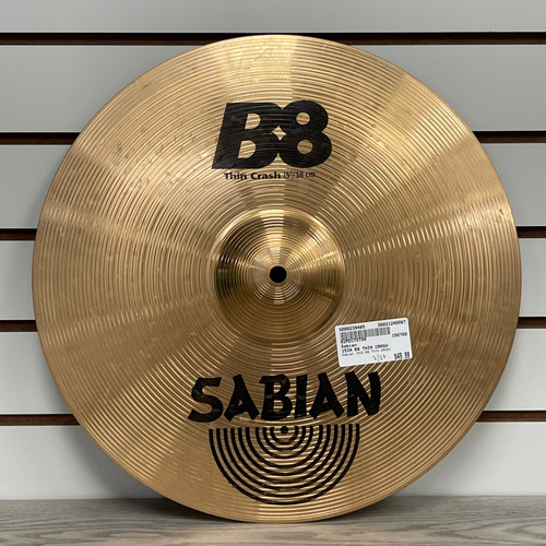 Vist Large View of Product Image Which is Used - Sabian 15IN B8 THIN CRASH - Crash Cymbal 15"