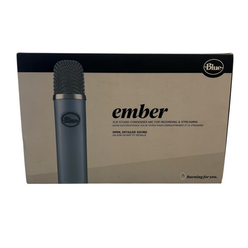 Vist Large View of Product Image Which is Blue Ember Condenser Microphone w/ Box & Mount – Studio Vocal Mic