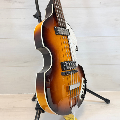 Vist Large View of Product Image Which is Used Hofner B-BASS Bass Guitar Sunburst 4-String