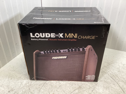 Vist Large View of Product Image Which is Used Fishman LOUDBOX MINI CHARGE 1 x 10 Solid State Amplifier 1 x 10