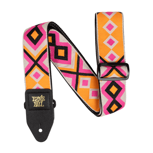 Vist Large View of Product Image Which is New Ernie Ball Classic Jacquard Guitar Strap/Bass Strap - Electric Diamond