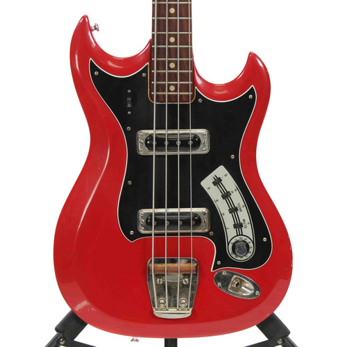 Vist Large View of Product Image Which is Used Hagstrom MODEL II BASS Vintage Bass Guitar Red 4-String