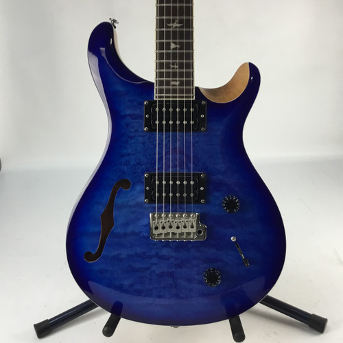 Vist Large View of Product Image Which is Used Paul Reed Smith - PRS SE CUSTOM 22 Semi-Hollow Electric Guitar Blue 6-String