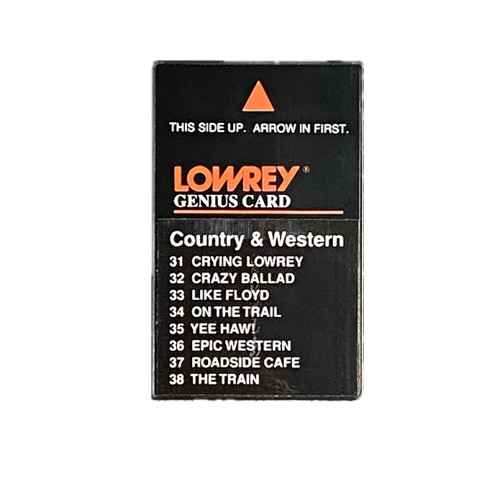 Vist Large View of Product Image Which is Used Lowrey GENIUS CARD COUNTRY N WESTERN Keyboard Accessory