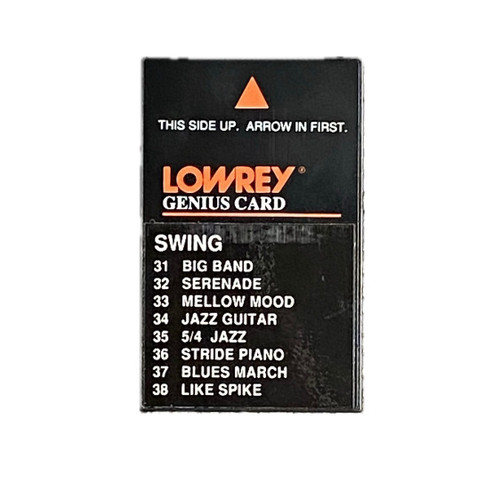 Vist Large View of Product Image Which is Used Lowrey GENIUS CARD SWING Keyboard Accessory