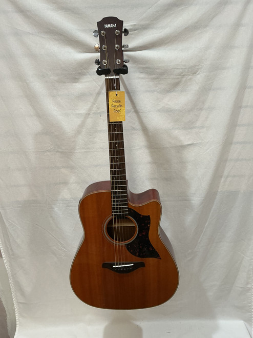 Vist Large View of Product Image Which is Used Yamaha A1M Solid Top Acoustic Guitar Wood