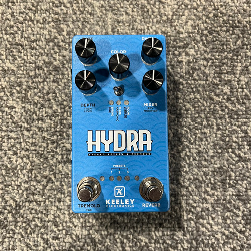 Vist Large View of Product Image Which is Used KEELEY HYDRA STEREO REVERB AND TREMOLO Guitar Pedal