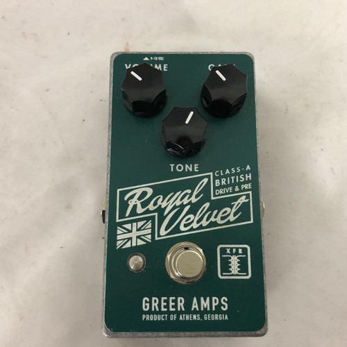 Vist Large View of Product Image Which is Used Greer Amps ROYAL VELVET Overdrive Pedal