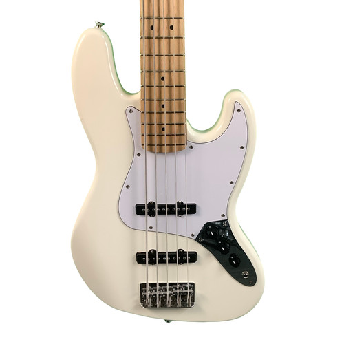Vist Large View of Product Image Which is Used Squier AFFINITY JAZZ BASS Bass Guitar White 5-String