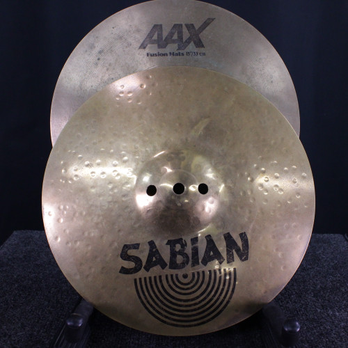 Vist Large View of Product Image Which is Used Sabian 13 AAX FUSION HI HAT Hi Hat Cymbals 13"
