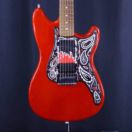 Vist Large View of Product Image Which is Used Fender DUO SONIC HEAVILY MODDED Electric Guitar Red 6-String