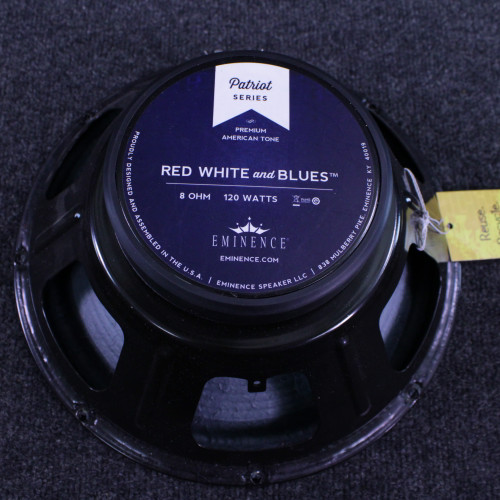 Vist Large View of Product Image Which is Used Eminence PATRIOT RED WHITE AND BLUES 12 1 x 12 Guitar Speaker Cabinet 1 x 12