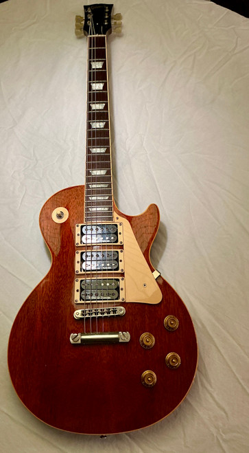 Vist Large View of Product Image Which is Used 2002 Gibson LES PAUL Standard Limited Edition standard - natural mahogany - 3 humbucker  Electric Guitar
