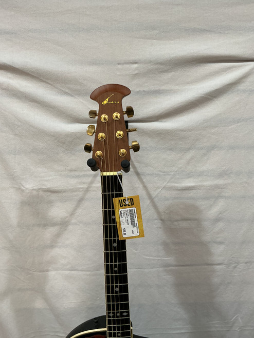 Vist Large View of Product Image Which is Used Ovation CELEBRITY DELUXE Solid Top Acoustic Guitar Sunburst