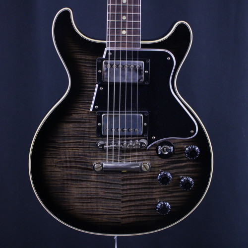 Vist Large View of Product Image Which is Used Gibson LES PAUL CUSTOM DOUBLE CUT COBRA BURST Double Cut Electric Guitar Silver Burst 6-String