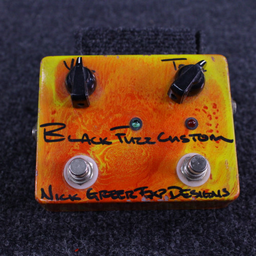 Vist Large View of Product Image Which is Used GREER EXP DESIGNS BLACK FUZZ CUSTOM Overdrive Pedal