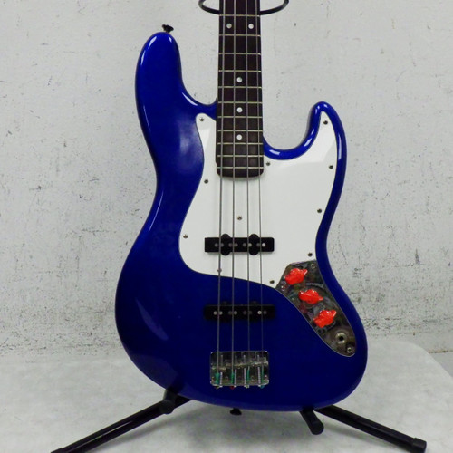 Vist Large View of Product Image Which is Used ESP 400 series Bass Made in Japan J Type Bass Guitar Blue 4-String