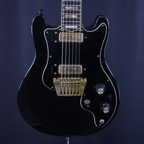Vist Large View of Product Image Which is Used Ovation PREACHER 80S Double Cut Electric Guitar Black 6-String