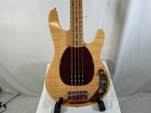 Vist Large View of Product Image Which is Used Ernie Ball OLP BASS MIC Bass Guitar Amber 4-String