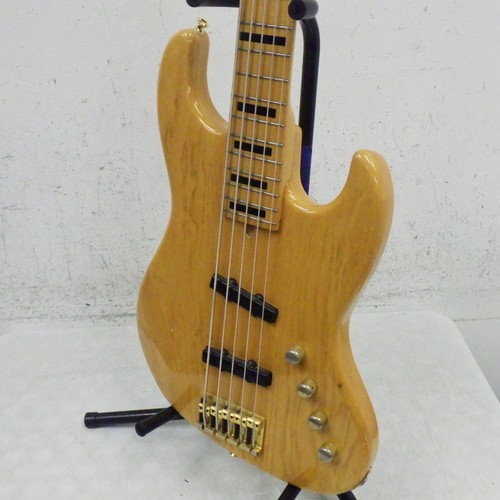 Vist Large View of Product Image Which is Used Moon Jj 5 Larry Graham Custom Bass   Natural 5-String