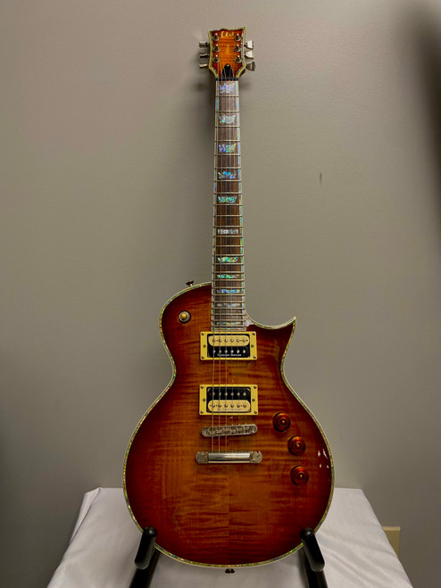 Vist Large View of Product Image Which is Used LTD EC-1000 DELUXE W/ JB-59 PU UPGRADE LP Type Electric Guitar Tobacco Sunburst 6-String