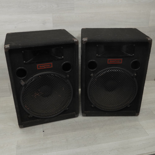 Vist Large View of Product Image Which is Used Sonic 1x15 Passive Full Range Speaker Cabinet Pair