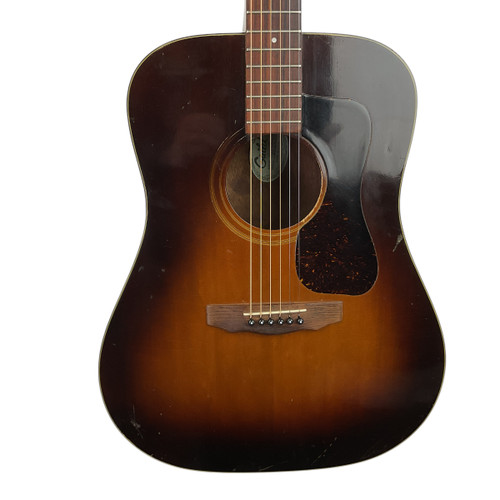 Vist Large View of Product Image Which is Used Guild D-25SB Vintage Laminate Top Acoustic Guitar Sunburst