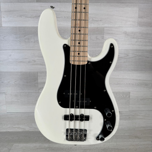 Vist Large View of Product Image Which is Used Squier Affinity Series Precision Bass PJ - White