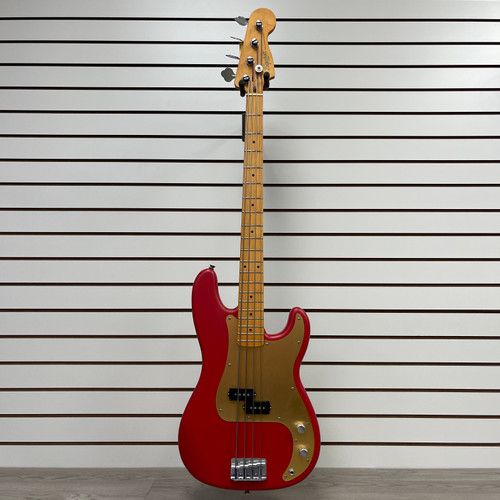 Vist Large View of Product Image Which is Used Squier 40TH ANNIVERSARY PRECISION BASS P Type Bass Guitar Red 4-String