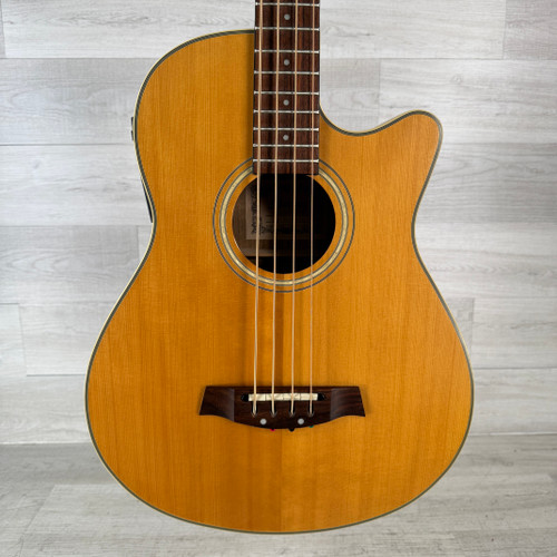Vist Large View of Product Image Which is Used Ibanez AEB45-LG Acoustic Bass Guitar - Natural