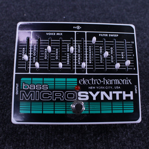 Vist Large View of Product Image Which is Used Electro Harmonix (E/H) BASS MICRO SYNTH Synthesizer Pedal