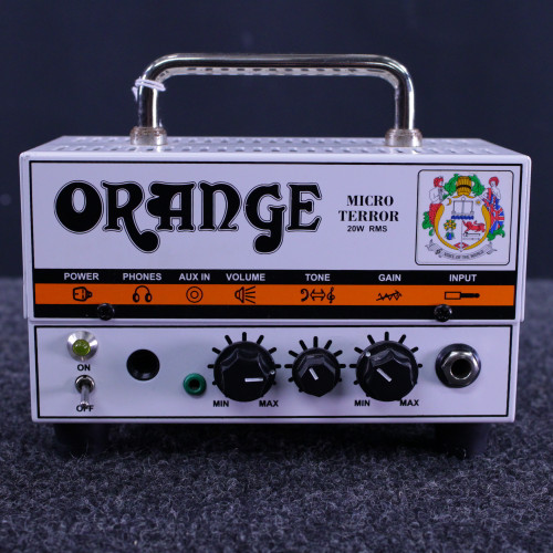 Vist Large View of Product Image Which is Used Orange MICRO TERROR HEAD W/PWR Solid State Guitar Head