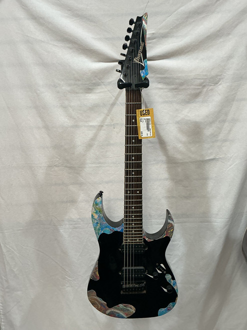 Vist Large View of Product Image Which is Used Ibanez RG Pointy Electric Guitar Black 7-String