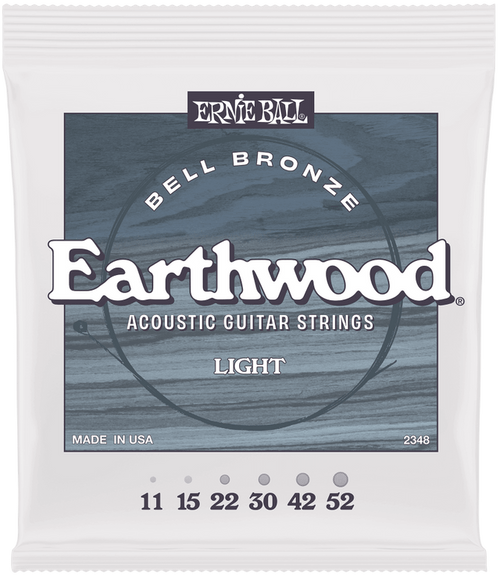 Vist Large View of Product Image Which is New Ernie Ball 2348 Earthwood John Mayer Signature Bell Bronze Custom Light Acoustic Strings 11-52