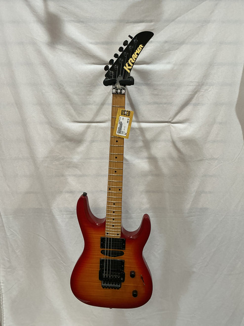 Vist Large View of Product Image Which is Used Kramer FR424 Double Cut Electric Guitar Red 6-String